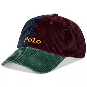 Ralph Lauren Corduroy Color Block Hat